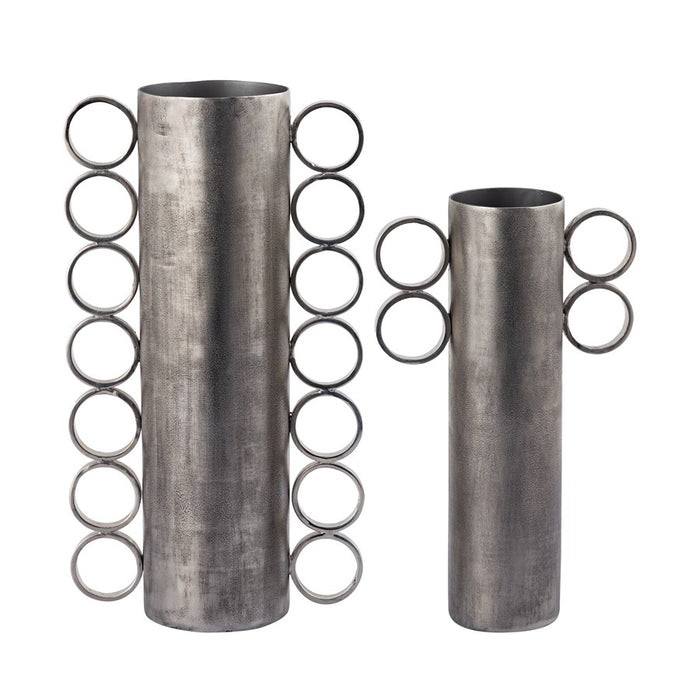 Atlas Lighting Cirq Small Vase, Antique Nickel