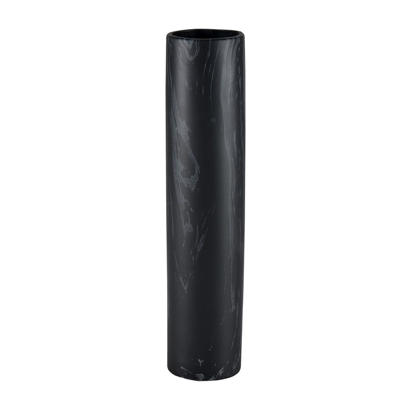 Atlas Lighting Clark 15in Matte Black Earthenware Vase | Modern Contemporary Decor | Living Room & Entryway Display | 3 x 3 x 15 in | Model AC11182-02