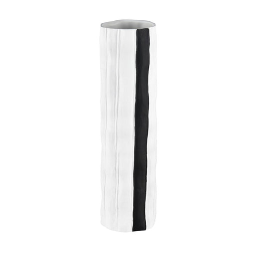 Atlas Lighting Clark Vase, Striped Black/White