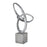 Atlas Lighting Cobey Sculpture, Silver