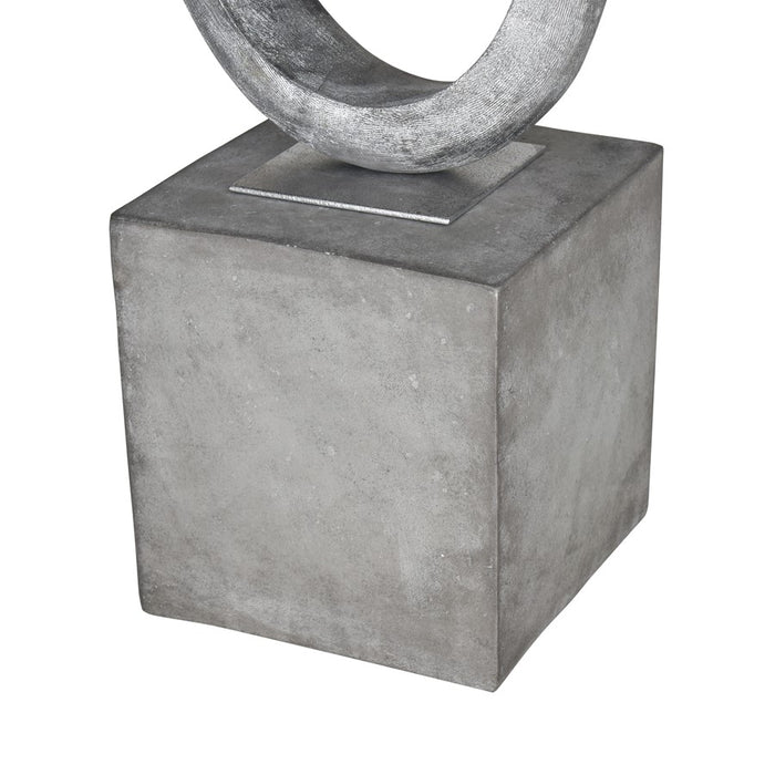 Atlas Lighting Cobey Sculpture, Silver