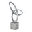 Atlas Lighting Cobey Sculpture, Silver