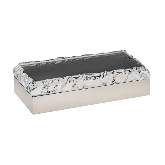 Atlas Lighting Cogar Box, Rectangular Polished Nickel
