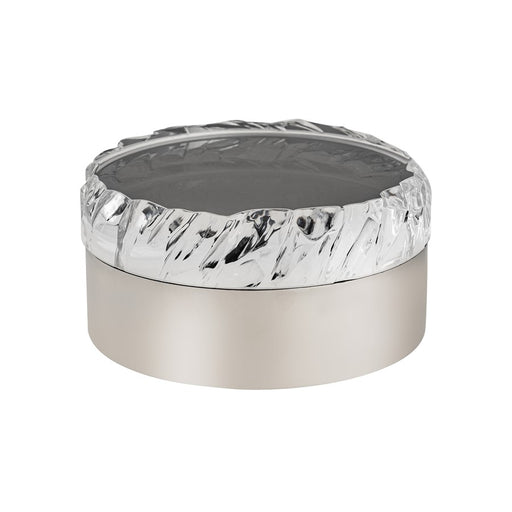 Atlas Lighting Cogar Box, Round Polished Nickel