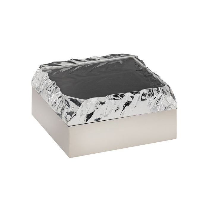 Atlas Lighting Cogar Box, Square Polished Nickel