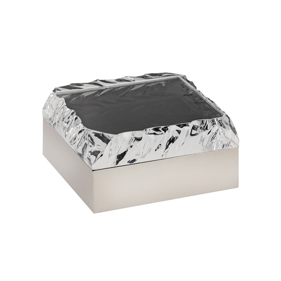 Atlas Lighting Cogar Box, Square Polished Nickel