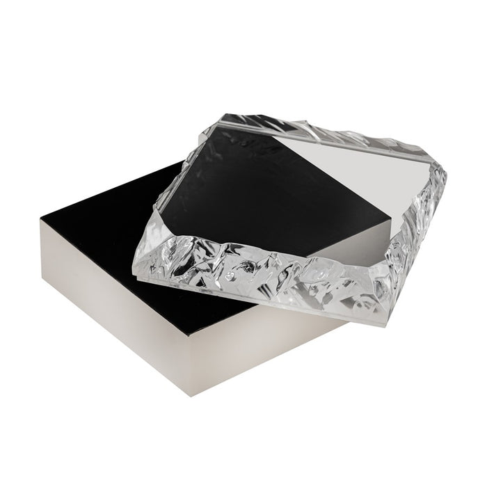 Atlas Lighting Cogar Box, Square Polished Nickel