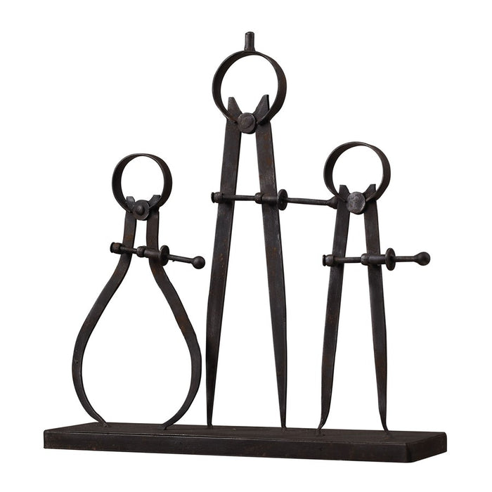 Atlas Lighting Compass/Caliper, Antique Black