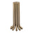 Atlas Lighting Contour Candleholder, Set of 3, Aged Brass