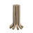 Atlas Lighting Contour Candleholder, Set of 3, Aged Brass