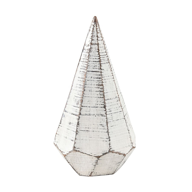 Atlas Lighting Copas Decorative Objects Set of 3 | Modern Whitewash Composite | Shelf & Mantel Decor | 3.75 x 3.75 x 7.5 in | Model AC11201-01S