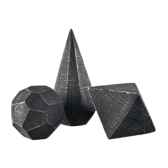 Atlas Lighting Copas Decorative Object, Set of 3, Black