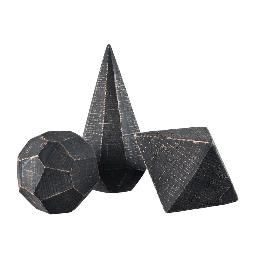 Atlas Lighting Copas Decorative Object, Set of 3, Black