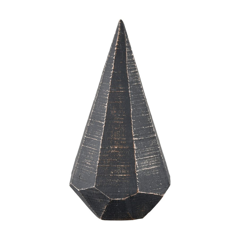 Atlas Lighting Copas Decorative Objects Set of 3 | Modern Blackwash Composite | Shelf & Mantel Decor | 3.75 x 3.75 x 7.5 in | Model AC11201-02S