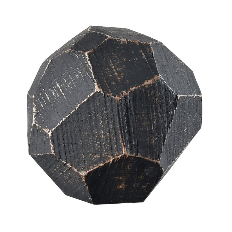 Atlas Lighting Copas Decorative Objects Set of 3 | Modern Blackwash Composite | Shelf & Mantel Decor | 3.75 x 3.75 x 7.5 in | Model AC11201-02S