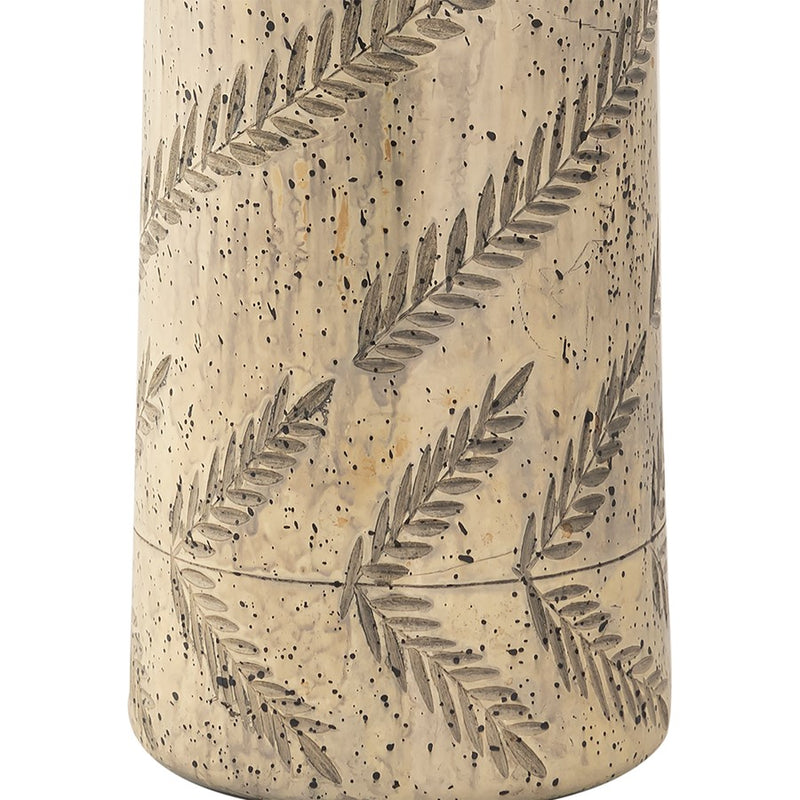 Atlas Lighting Cora 15in Champagne Gold Glass Vase | Transitional Floral Filigree Decor | Living Room & Entryway Accent | Model AC11202-01