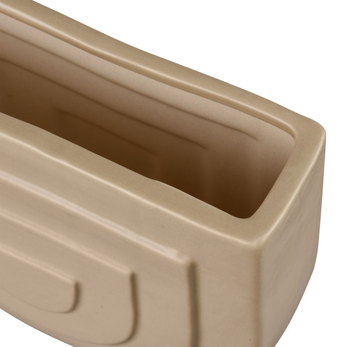 Atlas Lighting Corin Medium Vase, Beige