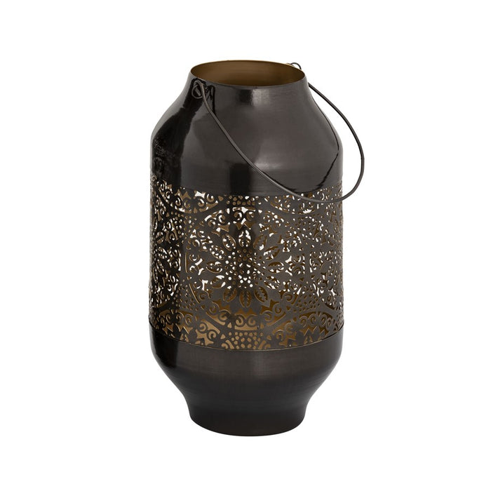 Atlas Lighting Culler Lantern Set of 2, Gloss Black