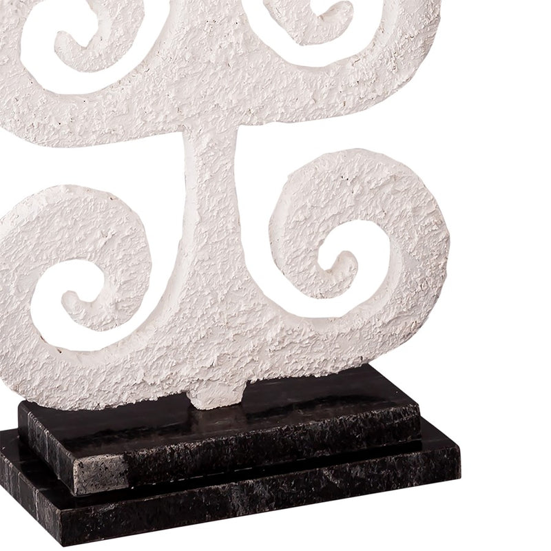 Atlas Lighting Curled Fern Candleholder, White