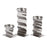 Atlas Lighting Curve Candleholder, Set of 3, Polished Nickel