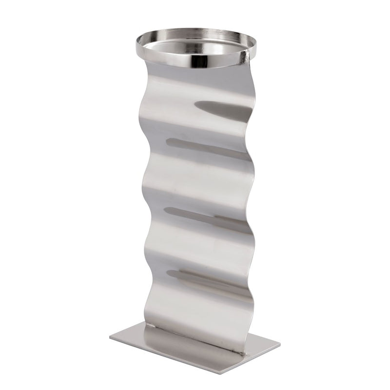 Atlas Lighting Curve Candleholder, Set of 3, Polished Nickel