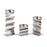 Atlas Lighting Curve Candleholder, Set of 3, Polished Nickel
