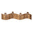 Atlas Lighting Curve Multi Candleholder, Aged Brass