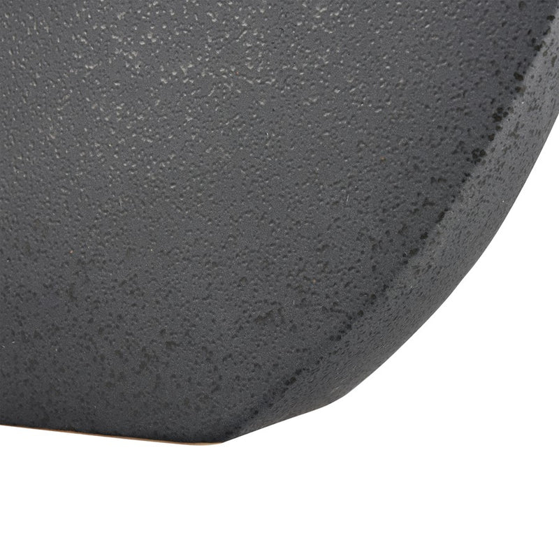 Atlas Lighting Damen Vase | Speckled Black Earthenware Ceramic | Tabletop, Console & Shelf Decor | 14 x 3 x 17 in | Model AC11225-01