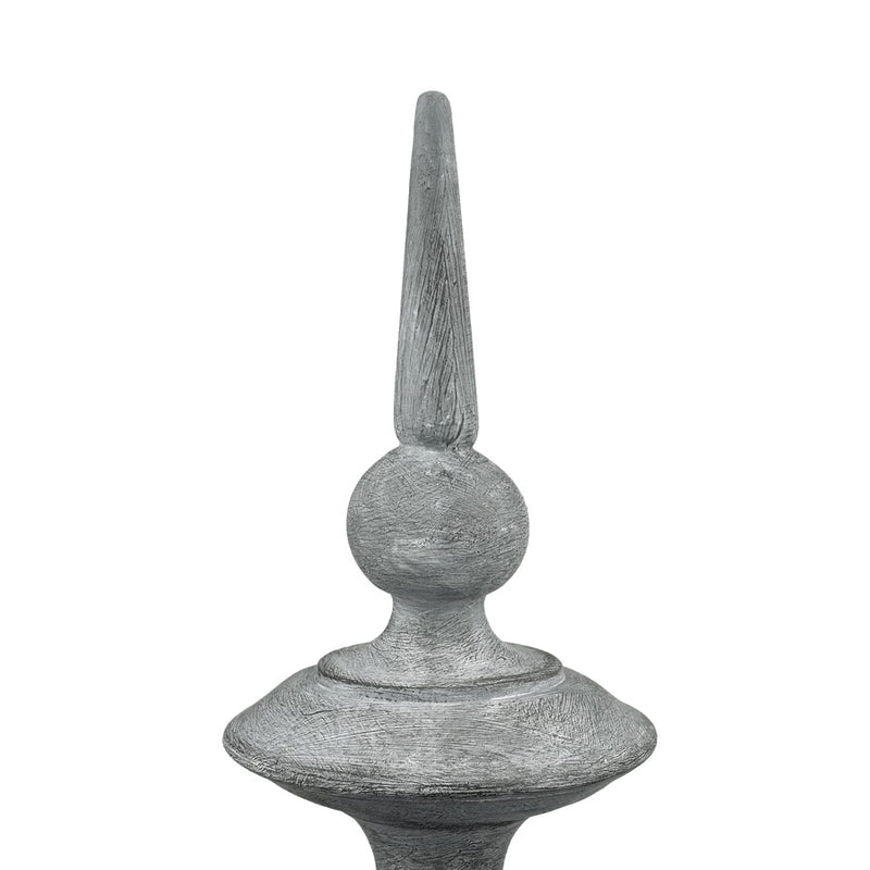 Atlas Lighting Della Large Object | Antique Gray Composite Sculpture | Living Room & Entryway Decor | 6.5 x 6.5 x 14.5 in | Model AC11237-01