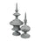 Atlas Lighting Della Decorative Small Object, Antique Gray