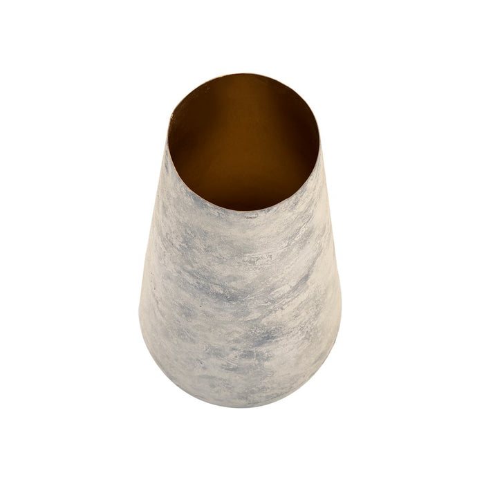 Atlas Lighting Delmont Vase, Whitewash