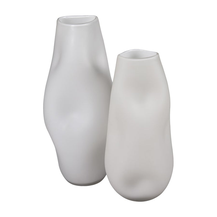 Atlas Lighting Dent Small Vase, White