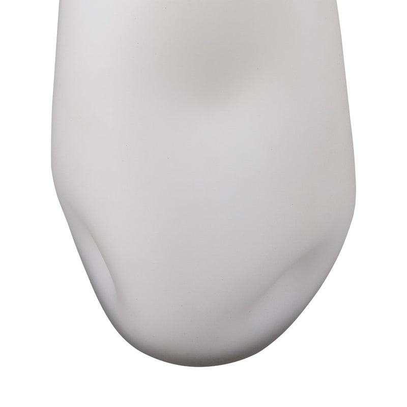 Atlas Lighting Dent Small Vase, White