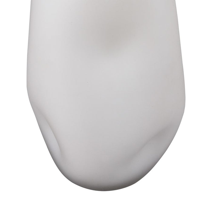 Atlas Lighting Dent Small Vase, White