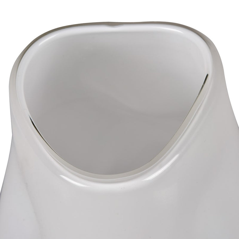 Atlas Lighting Dent Large Vase, White