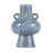 Atlas Lighting Derry Vase, Short, Blue Glazed