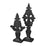 Atlas Lighting Dido Decorative Large Object, Black