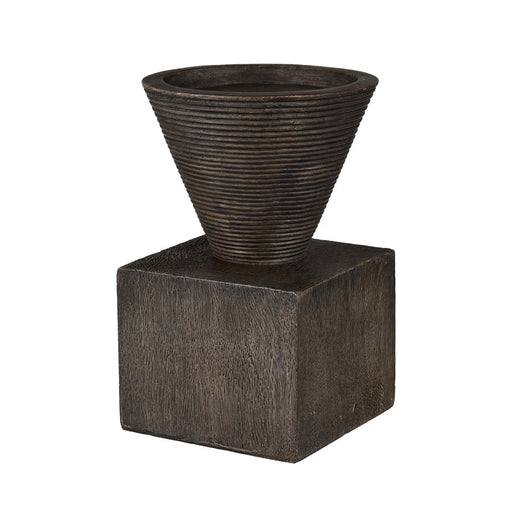 Atlas Lighting Disa Small Candleholder, Dark Brown