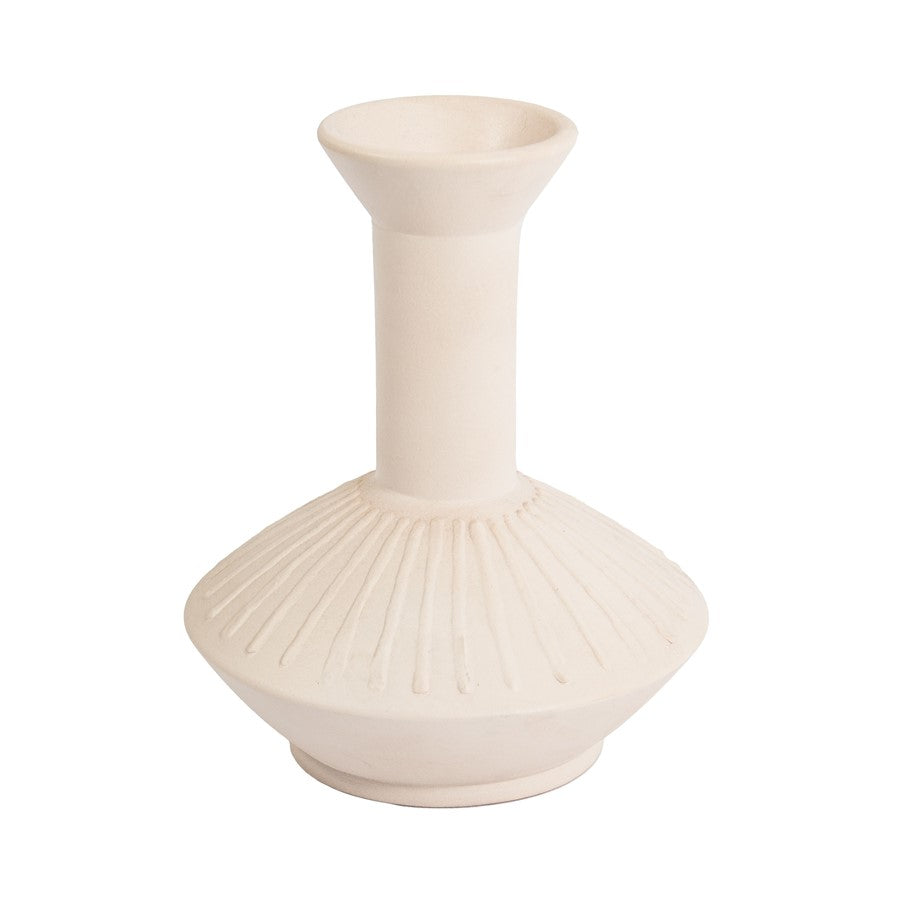 Atlas Lighting Doric Medium Vase, White