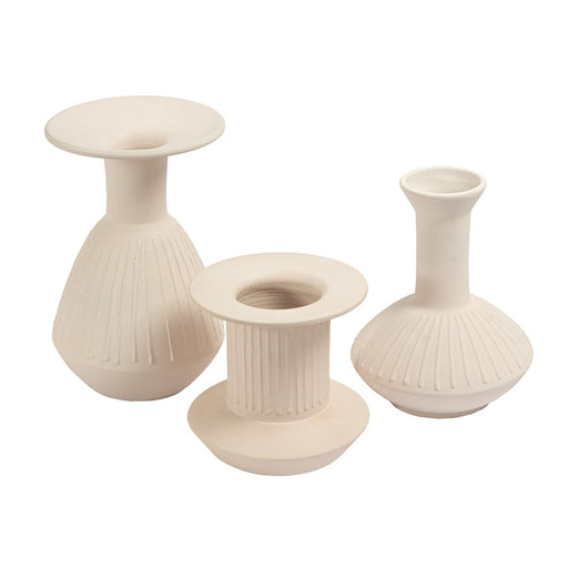 Atlas Lighting Doric Medium Vase, White