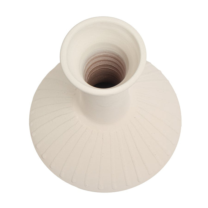 Atlas Lighting Doric Medium Vase, White