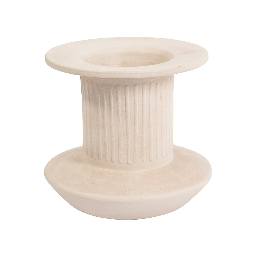 Atlas Lighting Doric Small Vase, White