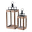 Atlas Lighting Dowd Lantern Set of 2, Brown
