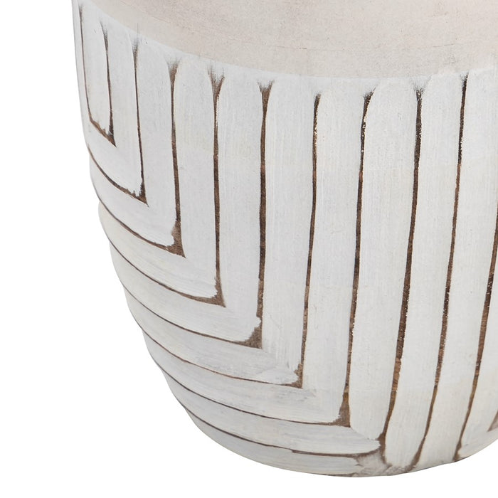 Atlas Lighting Drake Large Vase, White