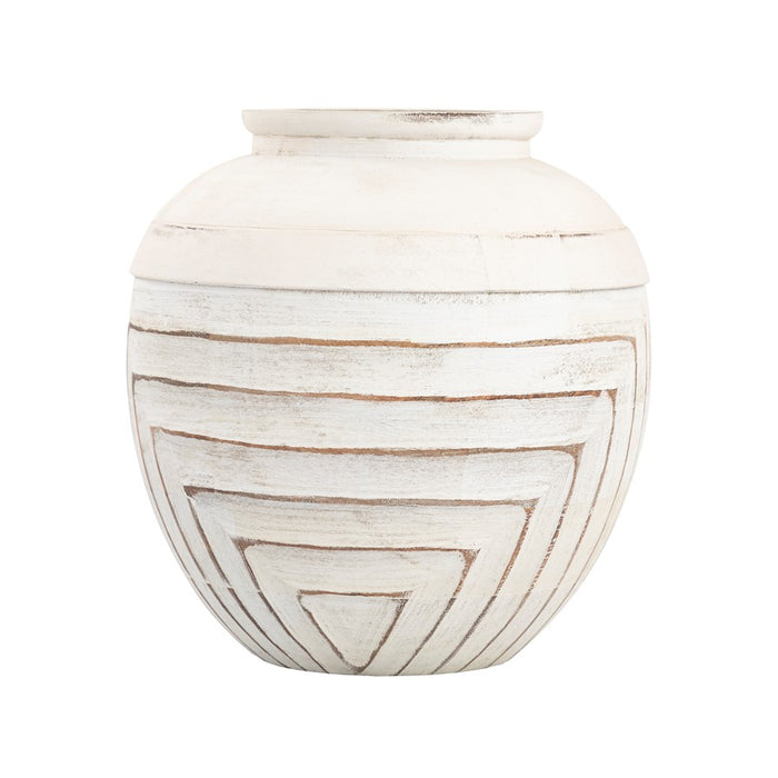 Atlas Lighting Drake Small Vase, White