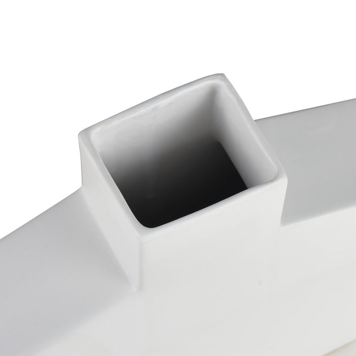 Atlas Lighting Drue Vase, Short Matte White