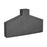 Atlas Lighting Drue Vase, Short Speckled Black
