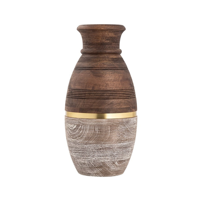 Atlas Lighting Dunn Large Vase, Walnut