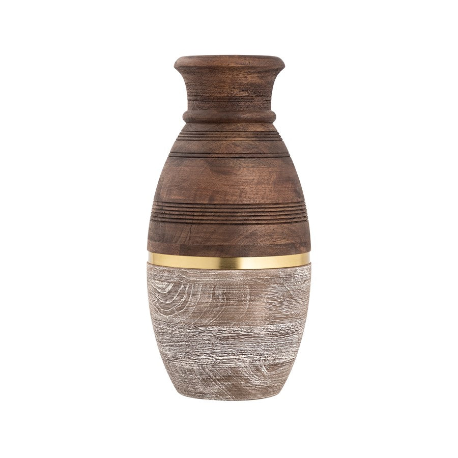 Atlas Lighting Dunn Large Vase, Walnut