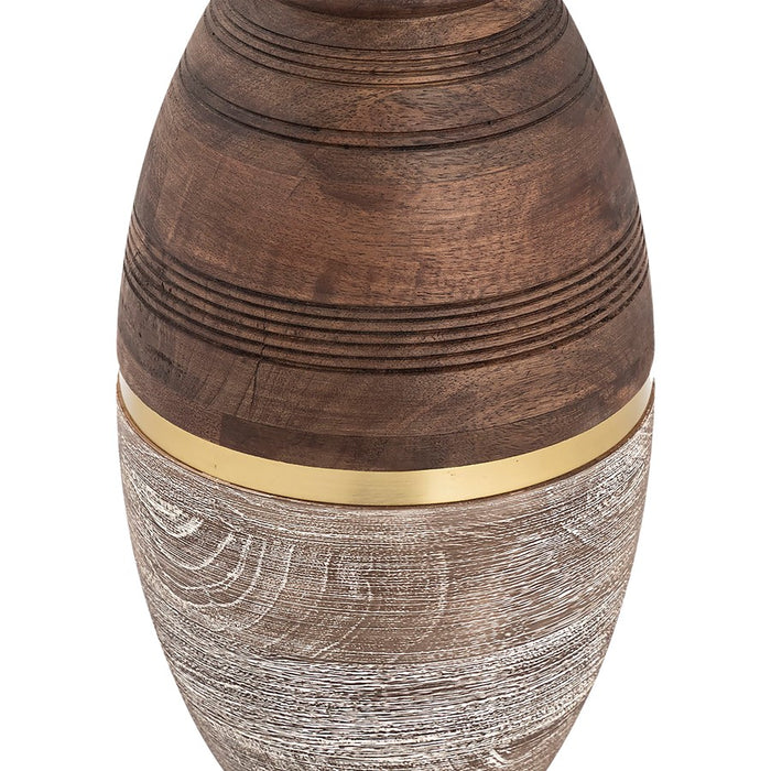 Atlas Lighting Dunn Large Vase, Walnut
